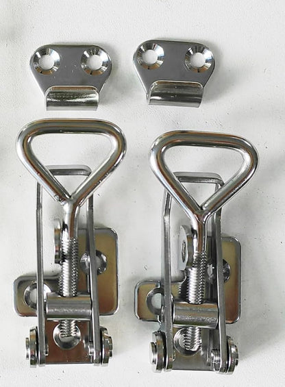 Adjustable Latch Buckle Cabinet Boxes Lever Handle Toggle Catch Latch Lock - Image 7