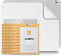 K&F Concept 20 Pack Lens Cleaning Cloth | Microfiber Cleaning Cloth | Camera Lens Cleaner | Camera Lens, Glasses, VR/AR Headset, and Screen Cleaning | White & Grey