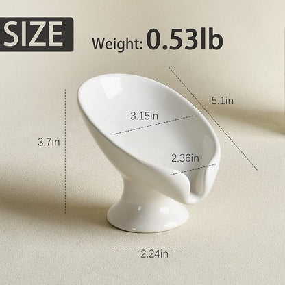 Soap Dish, Self Draining Bar Soap Holder - Image 3