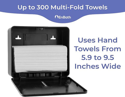 Multifold Paper Towel Dispenser Wall Mount, Folded Hand Towel Dispenser - Image 3