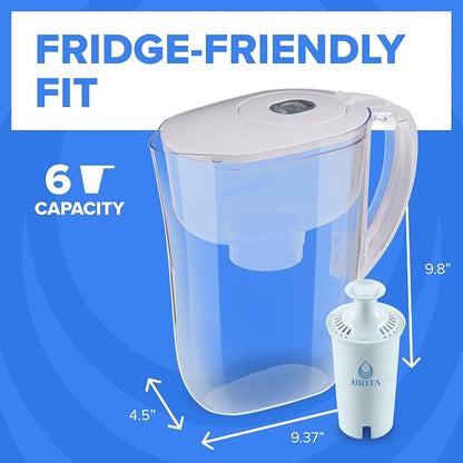 Brita Small 6 Cup Water Filter Pitcher, 1 BritaPlus Filter - Image 7