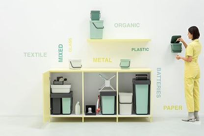 Brabantia Sort & Go Food Trash Can Small Countertop Kitchen Compost Caddy - Image 10