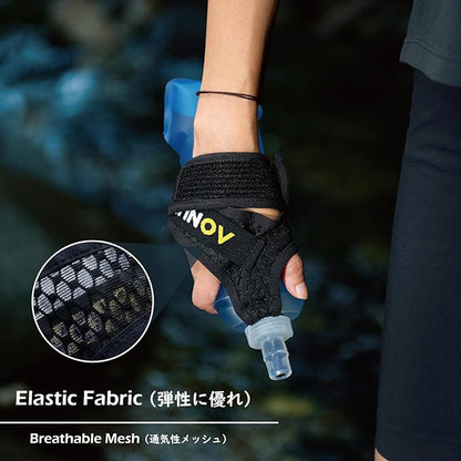 TRIWONDER Running Handheld Water Bottle 17.6oz BPA-Free Hydration Bottle for Running, Marathons & Walking