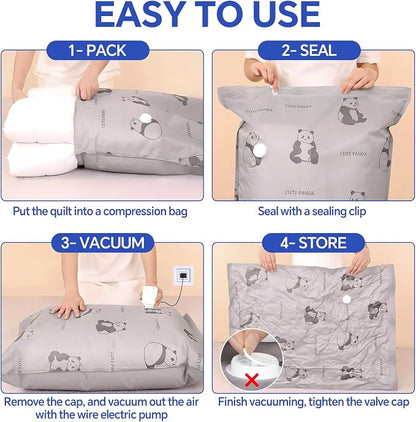 8 Pack Tear-Proof Jumbo Vacuum Storage Bags - Image 7