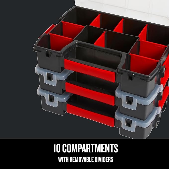CRAFTSMAN Storage Organizer, Small Parts Organizer, Lid Includes Secure Latch - Image 5