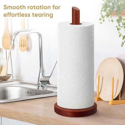 Kaishun Wooden Paper Towel Holder Countertop - Image 4