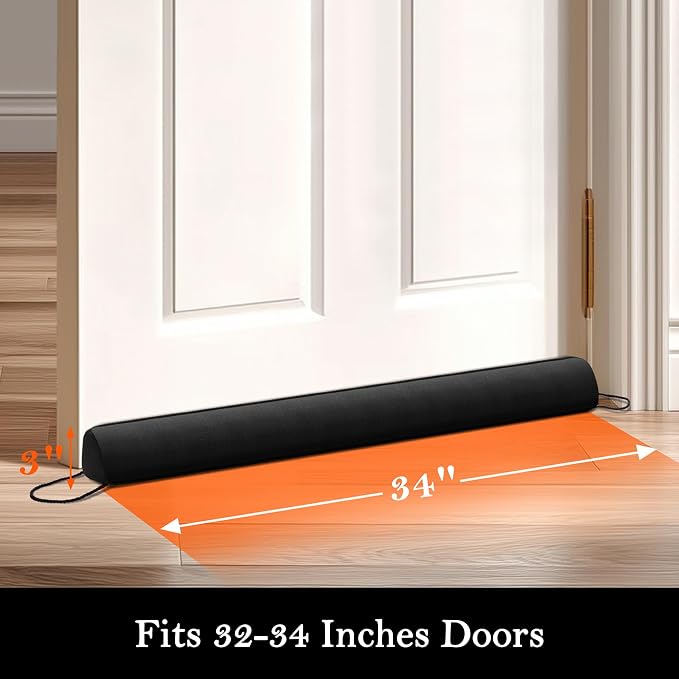 Sunolga 34" Door Draft Stopper Blocks Hot and Cold Air - Image 2