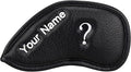 CRAFTSMAN GOLF 12pcs or 1pc Thick Synthetic Leather Golf Iron Head Covers Set Headcover Fit All Brands Callaway Ping Taylormade Cobra Etc. Also Custom Name