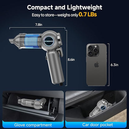 Car Vacuum Portable Cordless 20000PA High Power Mini Vacuum Cleaner 4-in-1 - Image 5