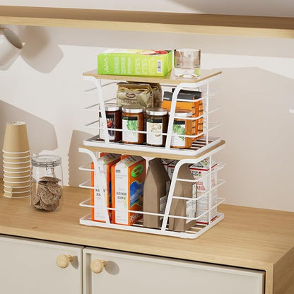 Extra Large 2 Pack Stackable Pantry Organizers - Image 7