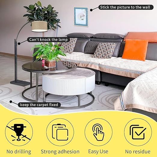 4Pack Double Sided Tape Heavy Duty, 2in x 66FT, Universal High Tack Strong Wall - Image 3