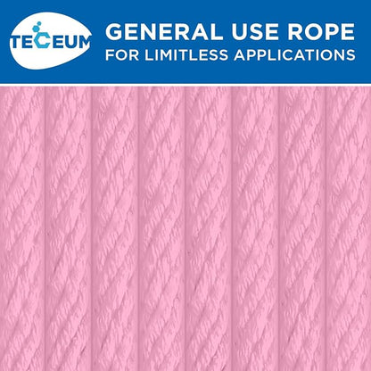 TECEUM Cotton Rope 3/16” – 50 FT – Strong All-Purpose Braided Rope – Natural - Image 9