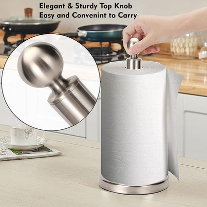 Kalitro Paper Towel Holder Countertop, Standing Paper Towel Roll Holder - Image 3