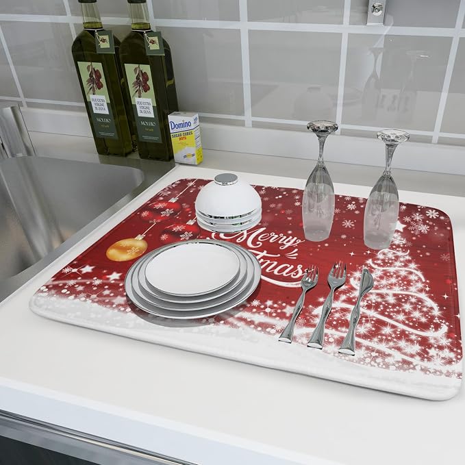 Merry Christmas Dish Drying Mat - Image 6