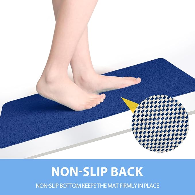 Non-Slip Bathtub Mat, Anti Slip Shower Mat, Fast Drying Bathtub Mats, Foot - Image 3