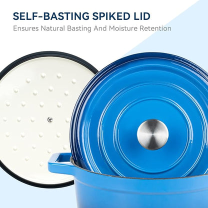 Miereirl 6.5 Quart Enameled Dutch Oven Pot - Image 5