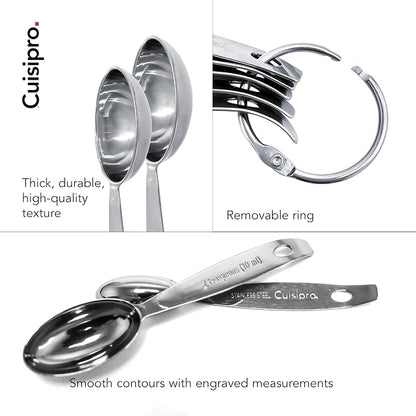 CUISIPRO Odd-Size Measuring Spoon SS 5pc Set - Image 7