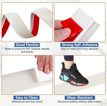 Vinyl Door Threshold Flooring Transition Strip Self Adhesive Carpet Edging Strip - Image 3