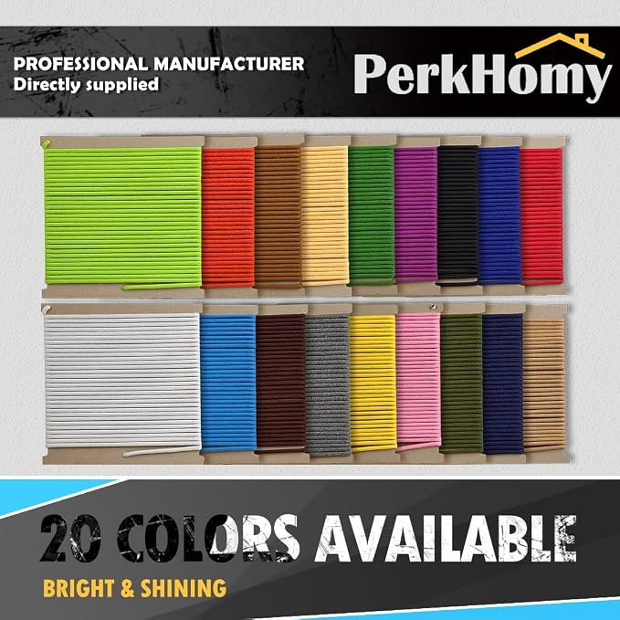 PerkHomy Cotton Rope 3/16" 50 ft Multi Purpose Utility Diamond Braided Cord - Image 6