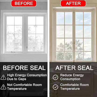 Transparent Window Weather Sealing Tape 2 Inch x 33 FT Weather Stripping - Image 7