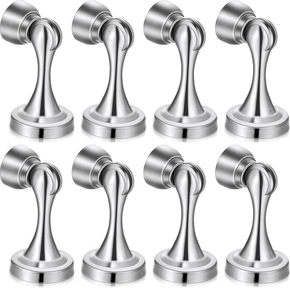 8 Pcs Magnetic Door Stoppers Stainless Steel Door Stops Magnetic Catch Holder by Shimeyao