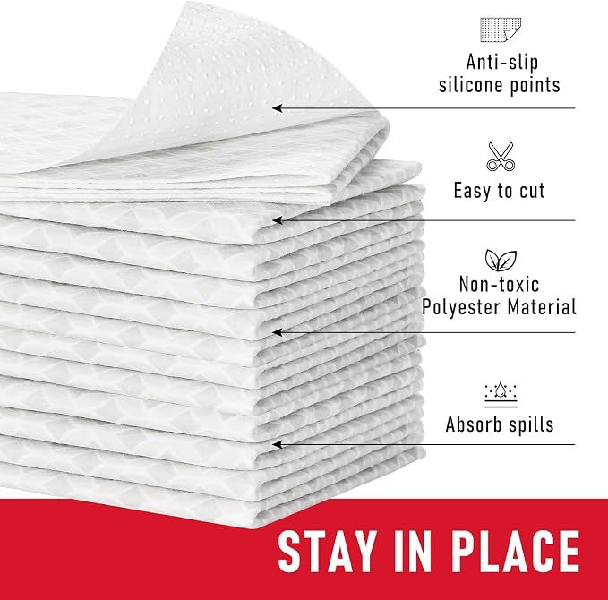 Cooyes Refrigerator Liners 17.7" x 24", Absorbent Strong Grip Fridge Mats - Image 6