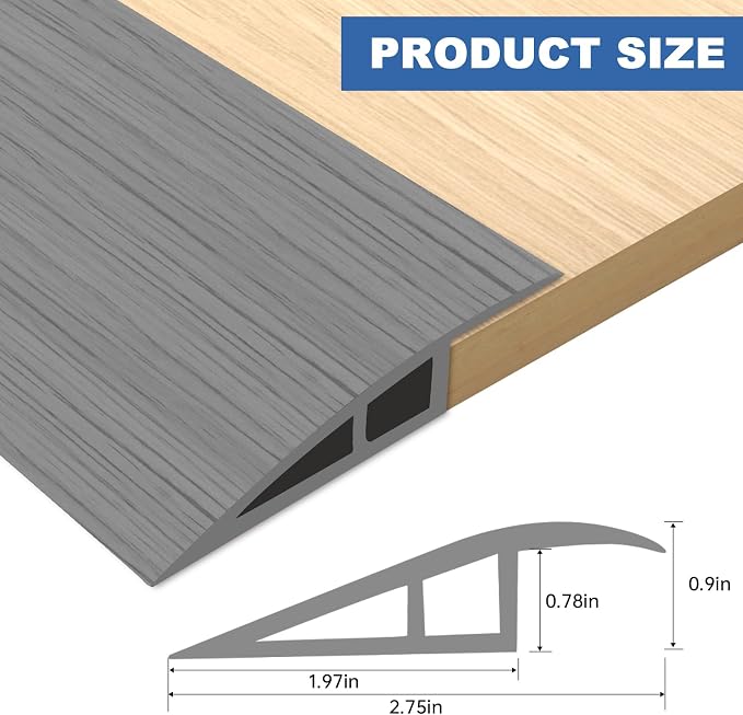 Vinyl Door Threshold Flooring Transition Strip Self Adhesive Carpet Edging Strip - Image 2