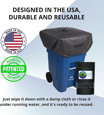 Outdoor Trash Can Cover Odor Eliminating Bag - Image 2