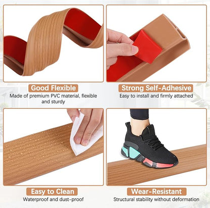 Vinyl Door Threshold Flooring Transition Strip Self Adhesive Carpet Edging Strip - Image 4