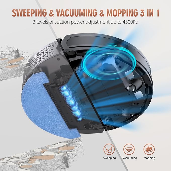 3-in-1 Robot Vacuum and Mop Combo - Image 4