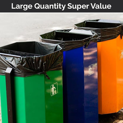 Extra Heavy Duty Black Contractor Garbage Bags 55 Gallon, 50 Trash Bags - Image 9