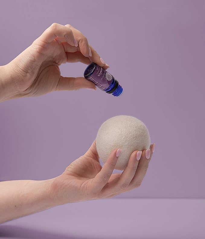 Woolzies Wool Dryer Balls Organic: Our Big Wool Spheres are the Best fabric softener | 6-Pack XL Dryer Balls for Laundry is Made with New Zealand Wool | Use Laundry Balls for Dryer with Essential Oils