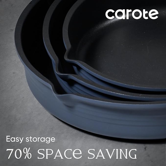 CAROTE 30-Piece Titanium Cookware Set, Nonstick Pots and Pans Set - Image 5