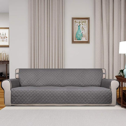 PureFit Reversible Quilted Sofa Cover, Water Resistant Slipcover Furniture - Image 2