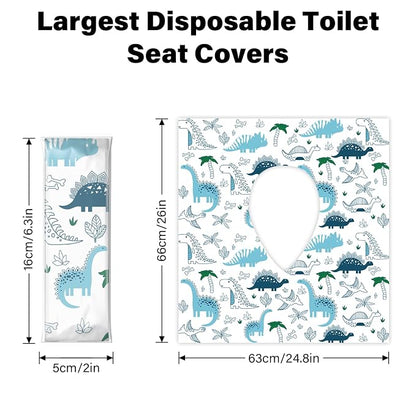 60 Pack Toilet Seat Covers Disposable, Extra Large Waterproof Toilet Cover - Image 4