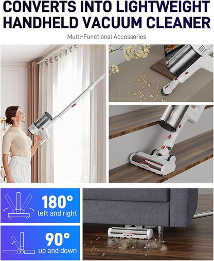 Vacuum Cleaners for Home, Cordless Vacuum Cleaners, 550W 45KPA Stick Handheld - Image 9