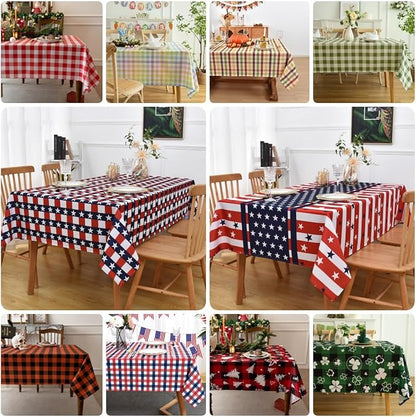 Classic Gingham Buffalo Tablecloth Fabric - Image 5