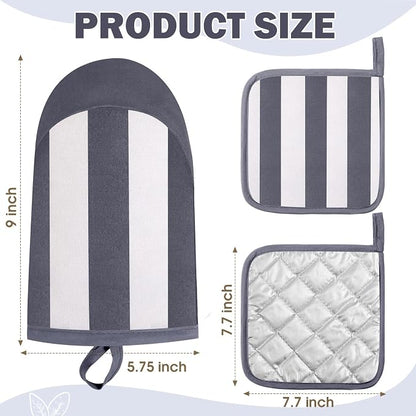 Reallnaive Oven Mitts and Pot Holders 4 Pcs Set - Image 2
