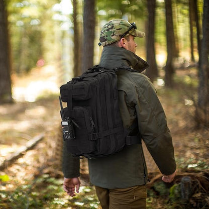 Small Military Tactical Backpack, 30L Tactical Assault Bag for Men, Army Assault Rucksack GYM Hiking Backpack Bug Out Bag Black