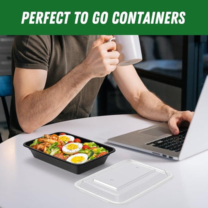 Dealusy 50 Pack 28 oz Meal Prep Containers Reusable - Image 7