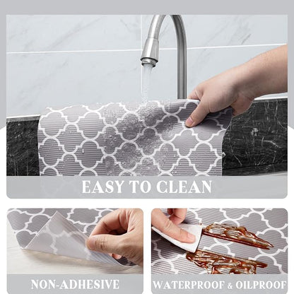 Glotoch Shelf Liners for Kitchen Cabinets 17.5x360 Inch Non Adhesive Drawer - Image 7