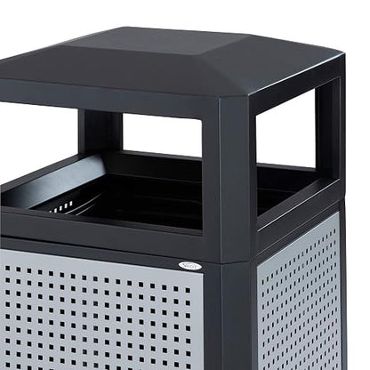Safco Evos Steel Trash Can, 38 Gallons, Indoor and Outdoor Use, Commercial - Image 3