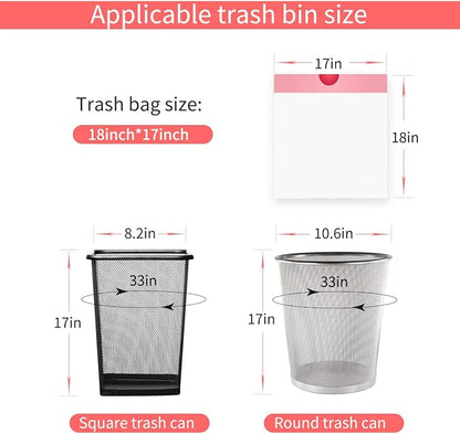 Small Trash Bags, KONE 192 Count 4 Gallon Drawstring Extra Thick Garbage Bags - Image 2