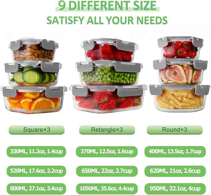 HOMBERKING Glass Food Storage Containers - Image 2