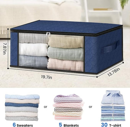 HomeHacks Storage 10-Pack Clothes Organizer Storage Bags Foldable Storage Box - Image 2