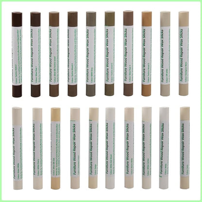 Furniture Markers Touch Up, 20 Colors Wood Filler Sticks, Wood Wax Crayons - Image 8