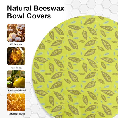 Reusable Bowl Covers for Bread Proofing（2 Large）- Cotton Beeswax Bowl Covers - Image 4