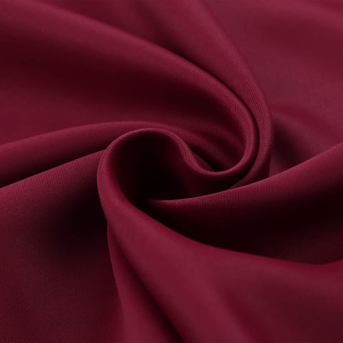 BGment Burgundy Blackout Curtains - Image 7