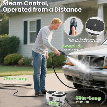 Handheld Steam Cleaner for Home, 2500W High Pressure Steam Cleaner for Car - Image 2