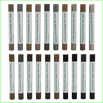 Furniture Markers Touch Up, 20 Colors Wood Filler Sticks, Wood Wax Crayons - Image 8